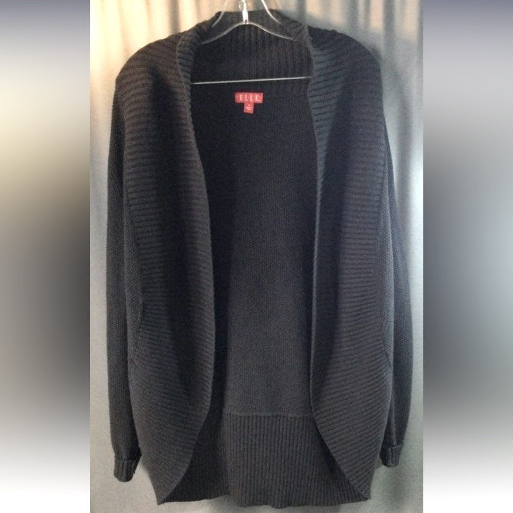 Elle Black Sweater Cardigan